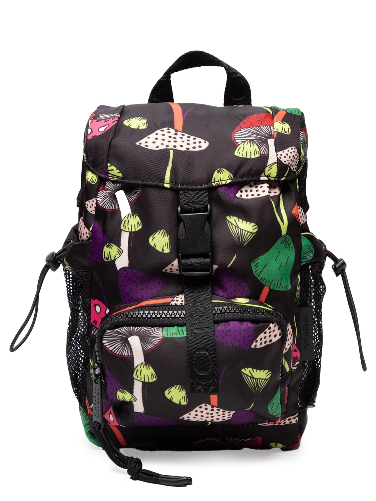 Bolsa Feminina Pipoquinha Cogumelos Preto Farm Etc