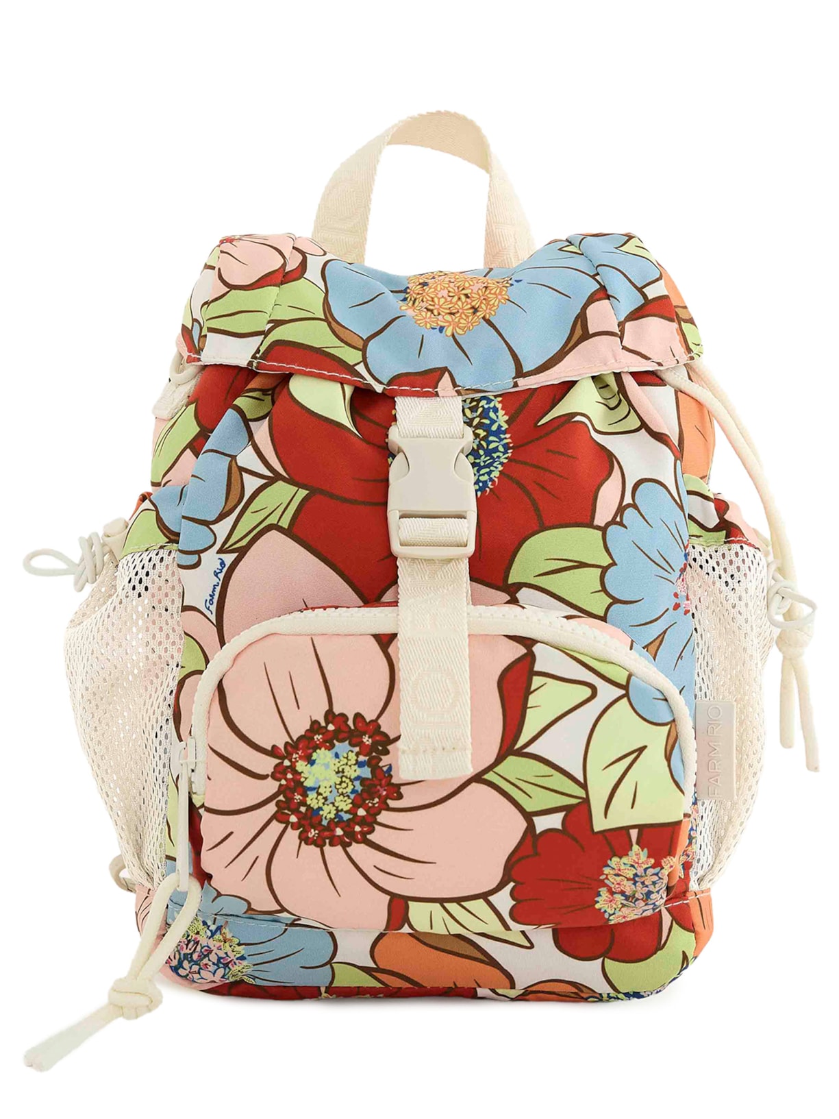 Bolsa Feminina Pipoquinha Floral Carolina Branco Farm Etc