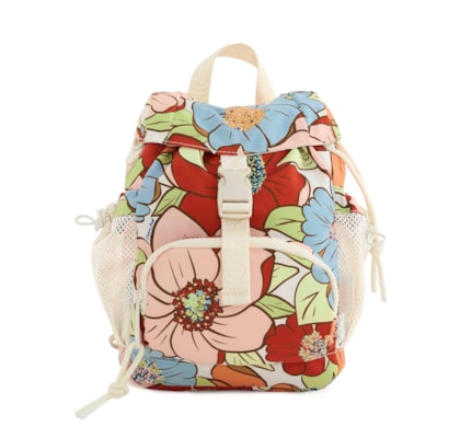 Bolsa Feminina Pipoquinha Floral Carolina - Branco