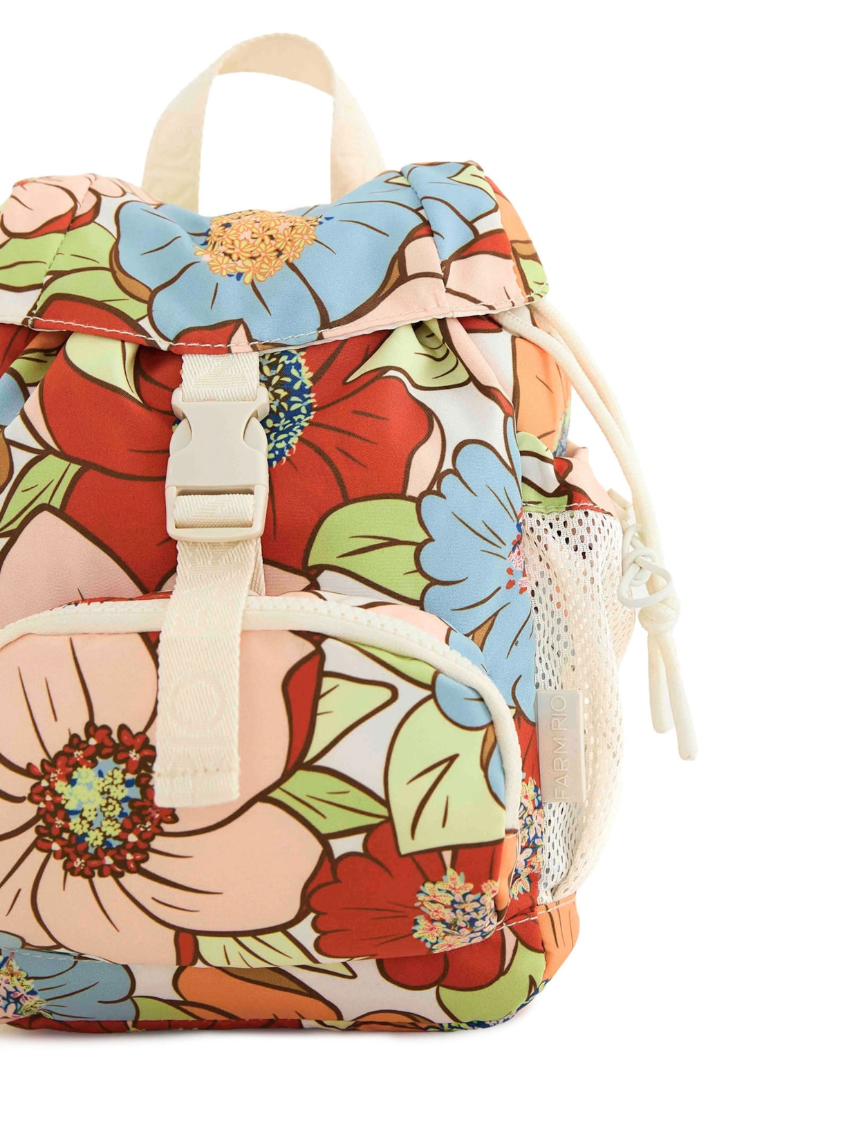 Bolsa Feminina Pipoquinha Floral Carolina Branco Farm Etc