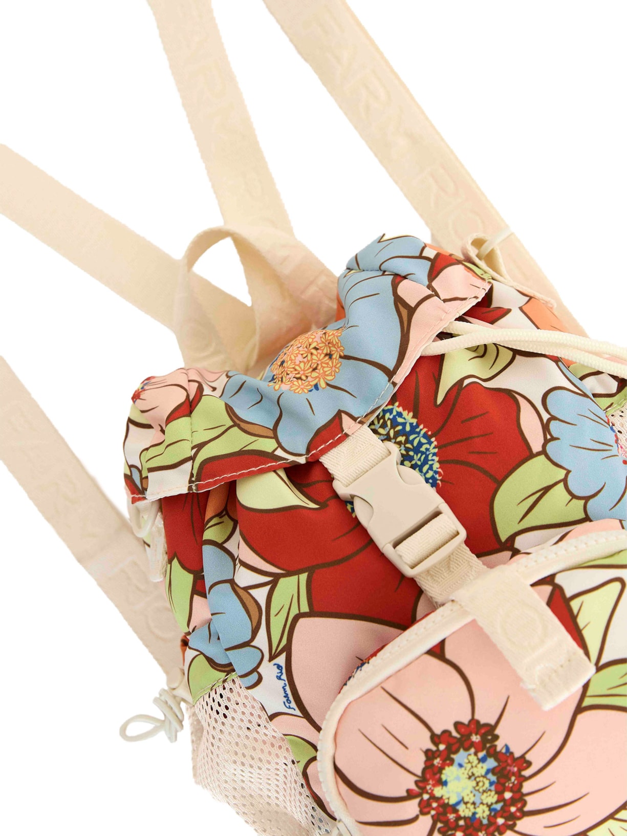 Bolsa Feminina Pipoquinha Floral Carolina Branco Farm Etc