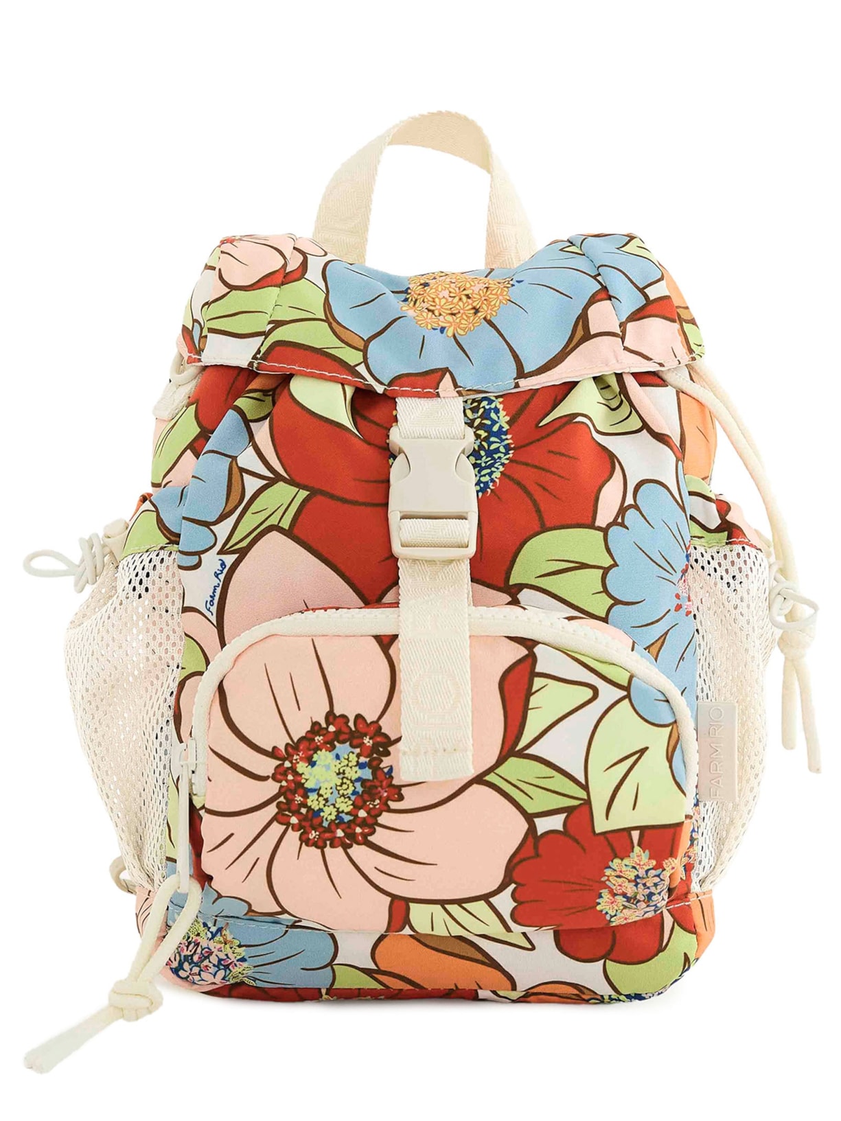 Bolsa Feminina Pipoquinha Floral Carolina - Branco