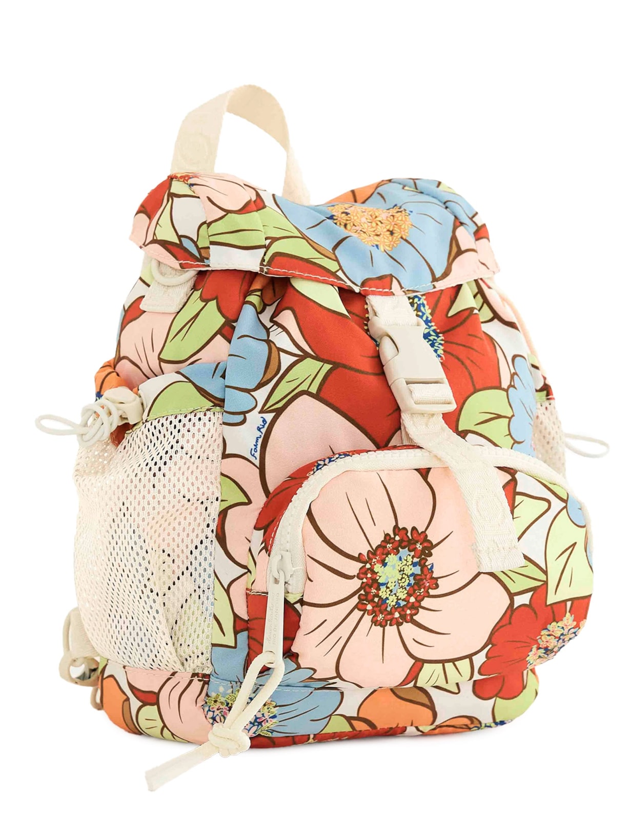 Bolsa Feminina Pipoquinha Floral Carolina Branco Farm Etc