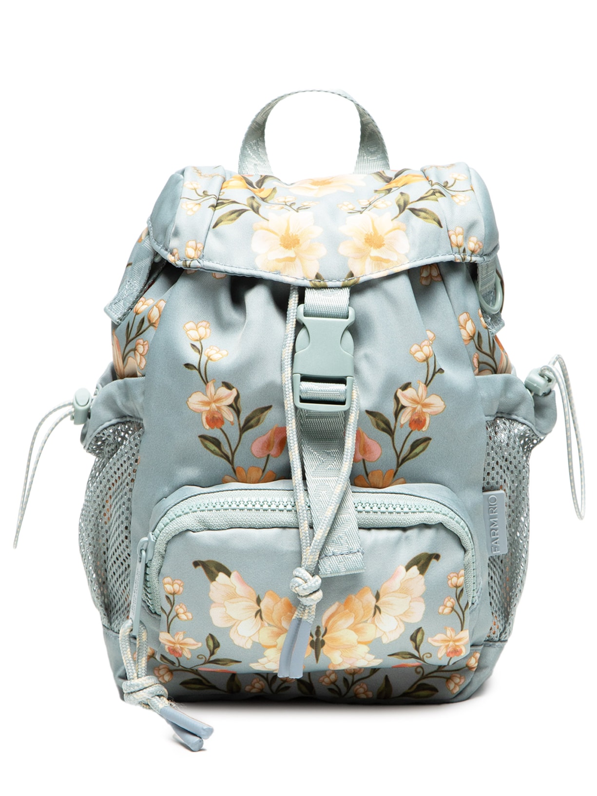 Bolsa Feminina Pipoquinha Floral Delicado - Azul