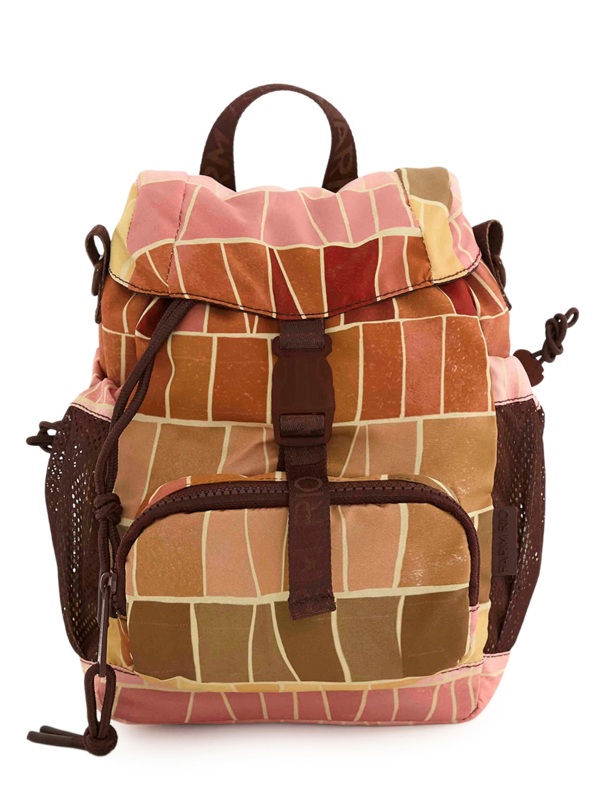 Bolsa Feminina Pipoquinha Listra Mosaico - Marrom