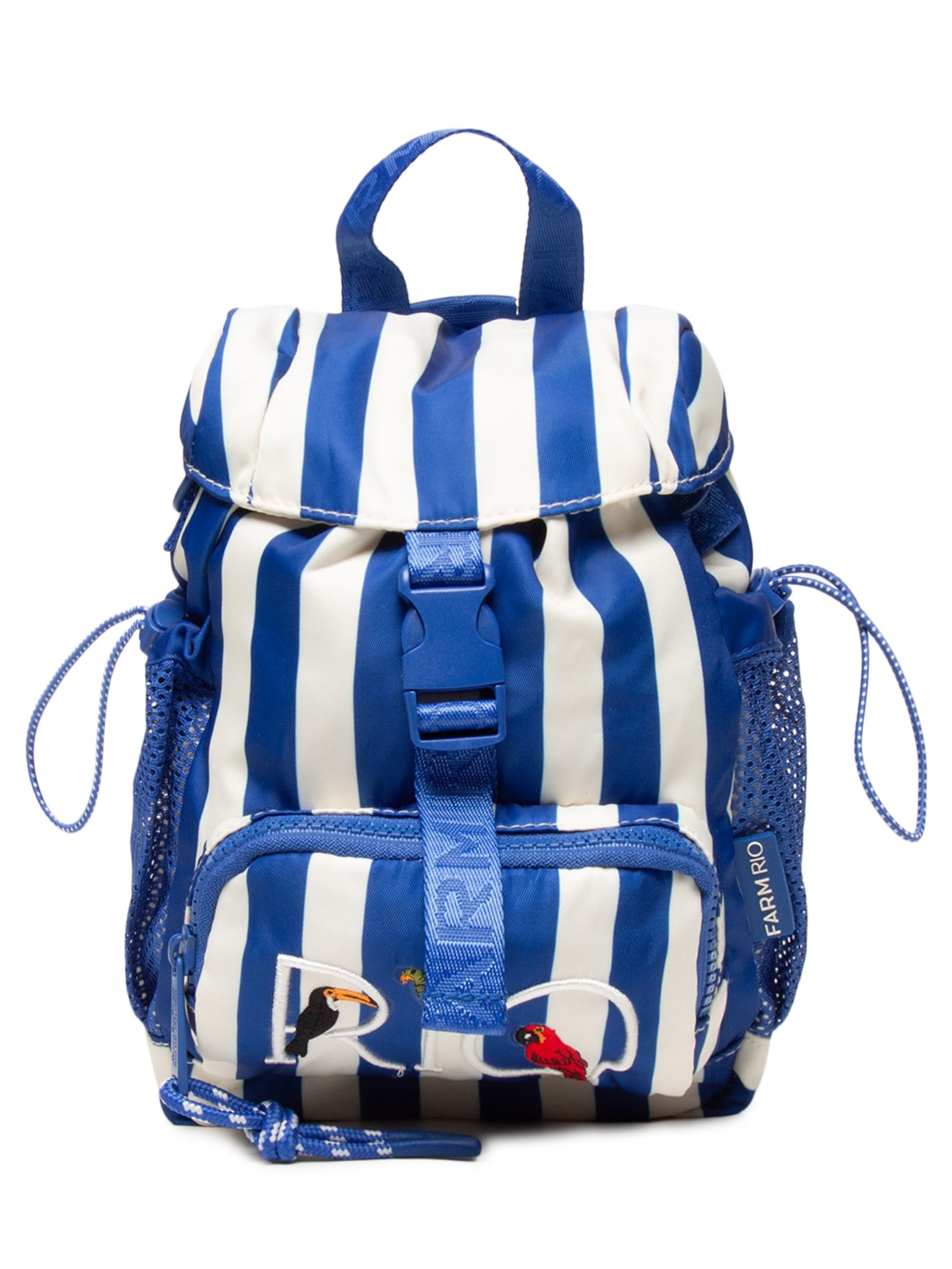 Bolsa Feminina Pipoquinha Listras - Azul