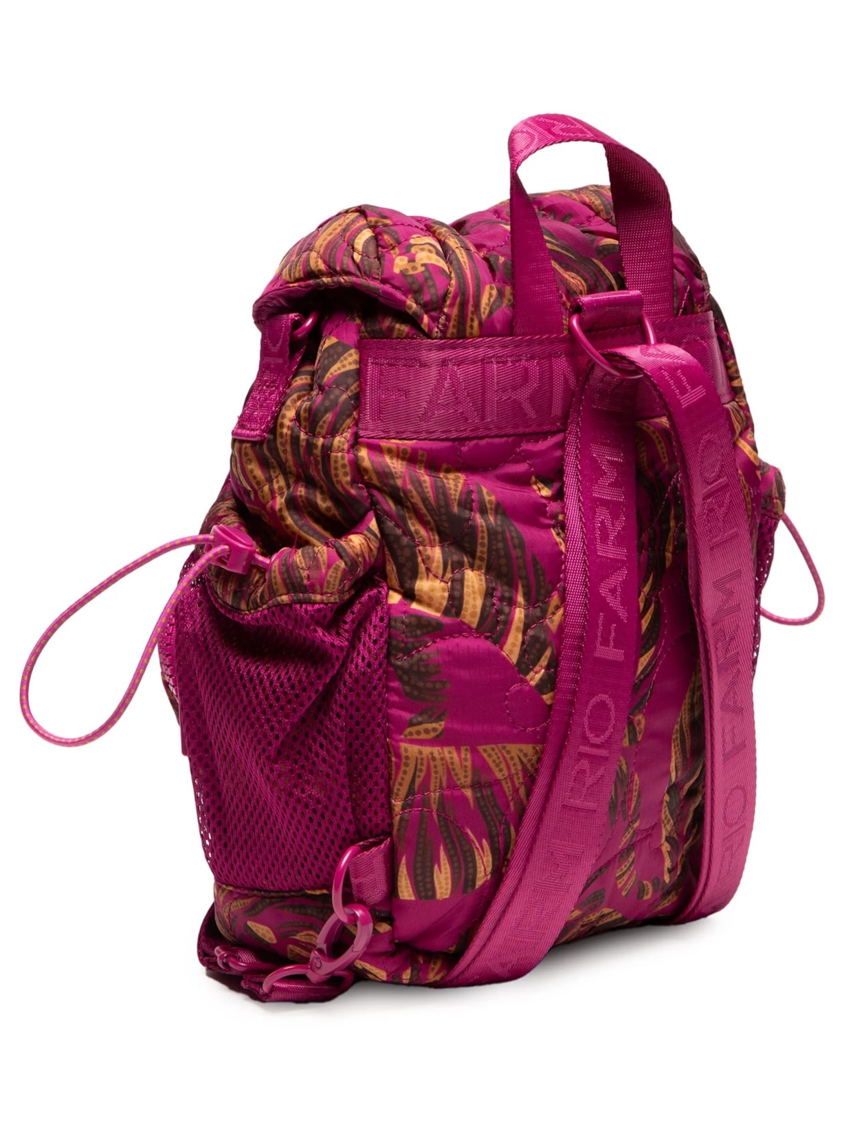 Bolsa Feminina Pipoquinha Puffer Céu De Tigre Rosa Farm Etc