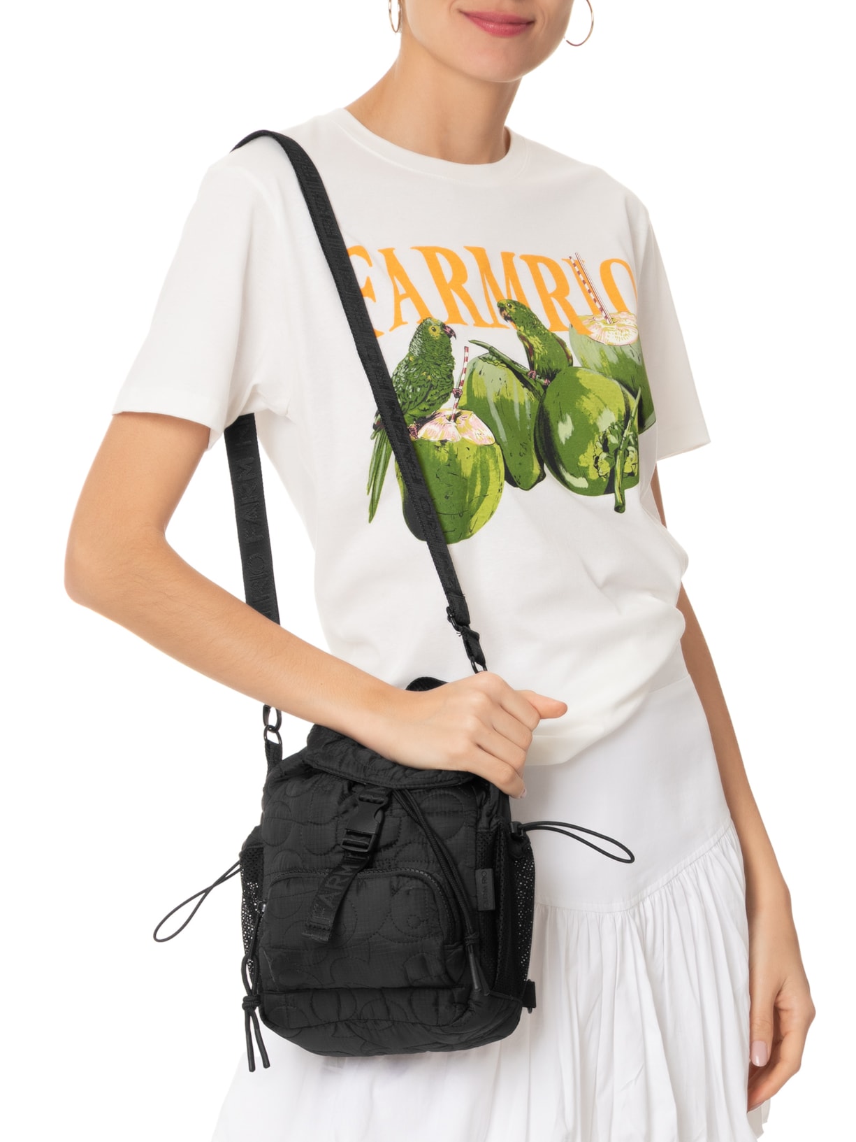 Bolsa Feminina Pipoquinha Puffer Preto Farm Etc