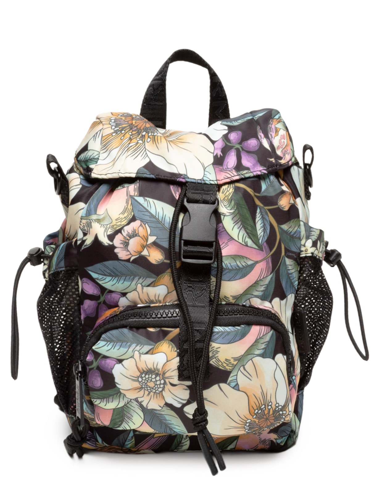 Bolsa Feminina Pipoquinha Romance Em Flor - Preto