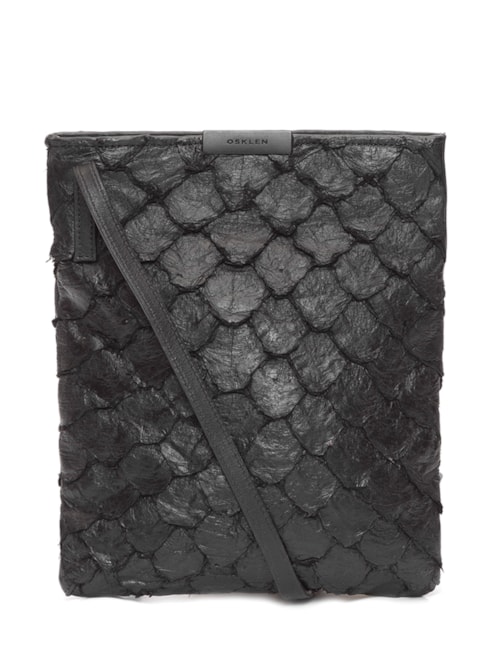 Bolsa Feminina Pirarucu Mini Flat Bag - Preto
