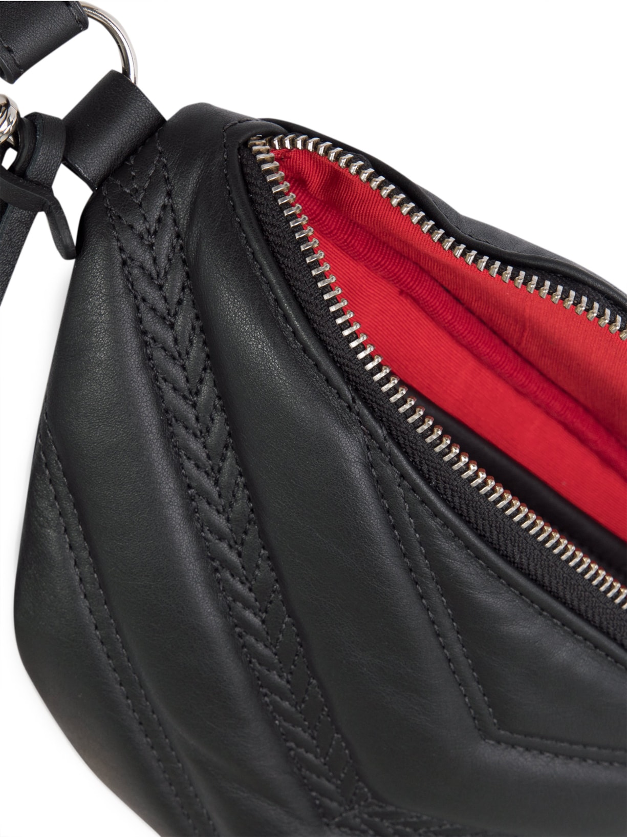 Bolsa Feminina Pochete Kiara Couro Matelassê Preto Schutz