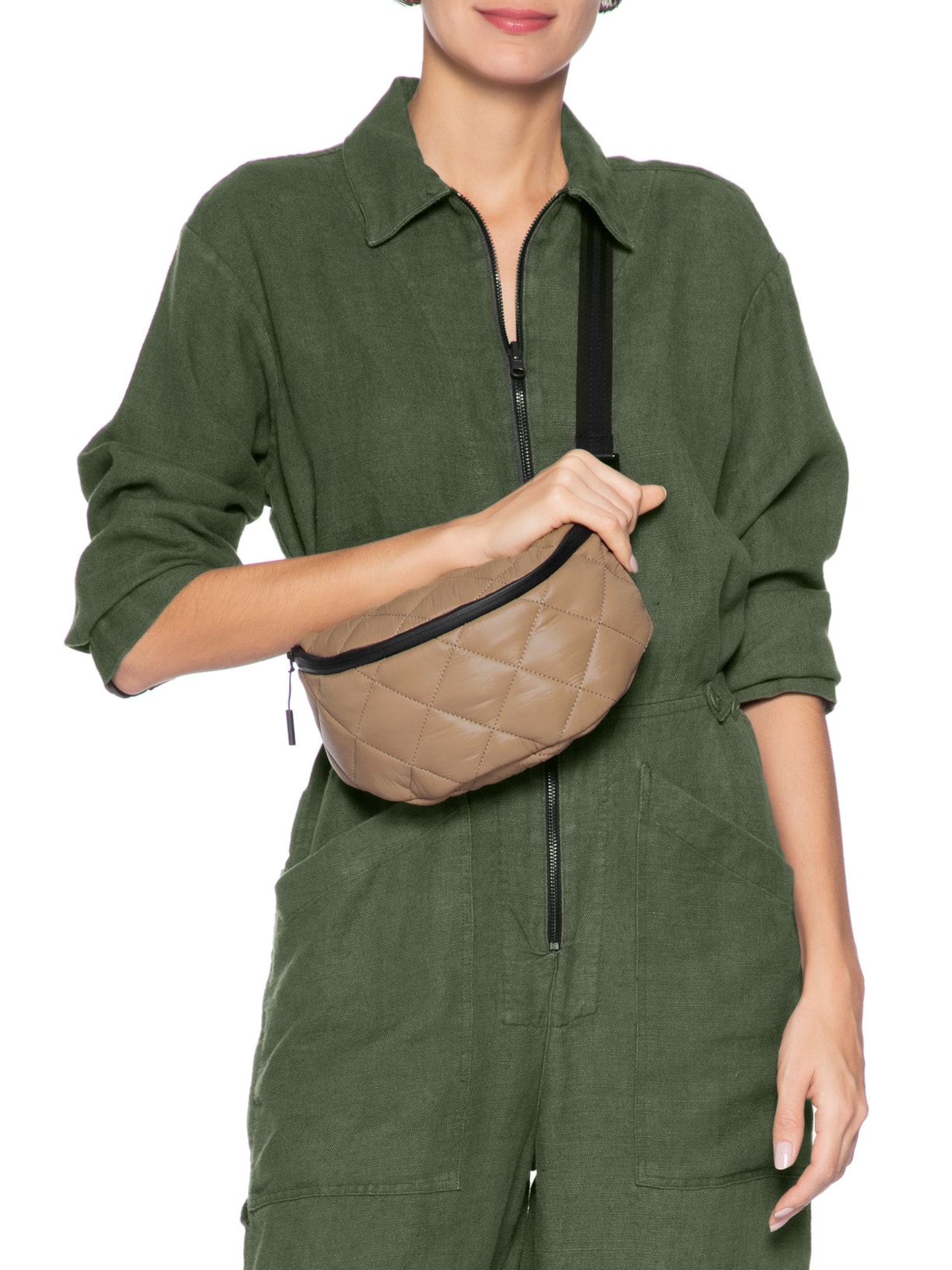 Bolsa Feminina Pochete Matelassê New Bege Osklen