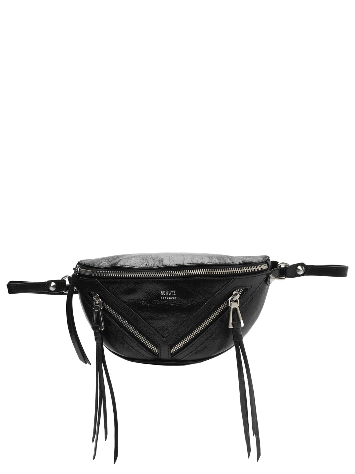 Bolsa Feminina Pochete Média Suri Couro - Preto