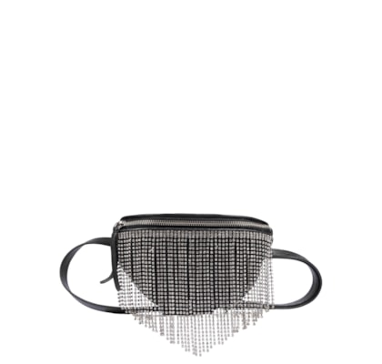 Bolsa Feminina Pochete Strass - Preto