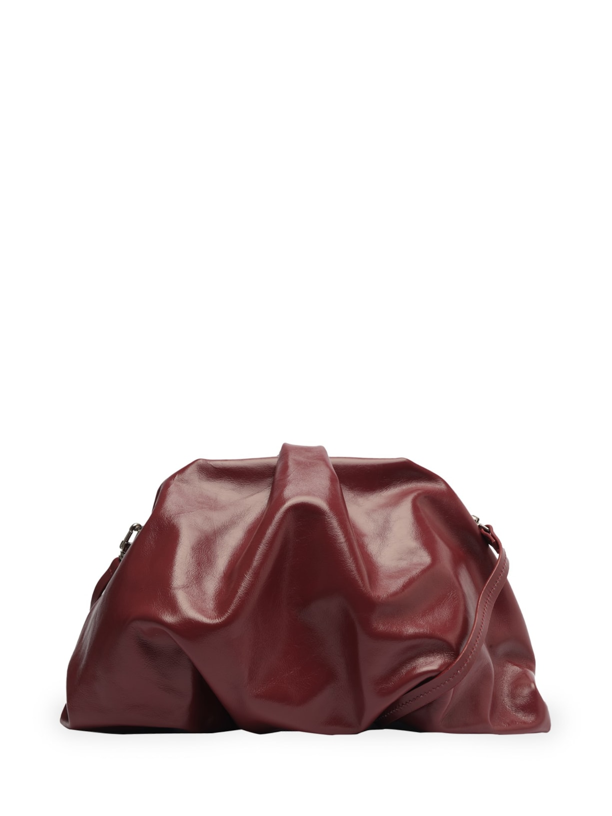 Bolsa Feminina Pouch Bag Couro Vermelho Schutz