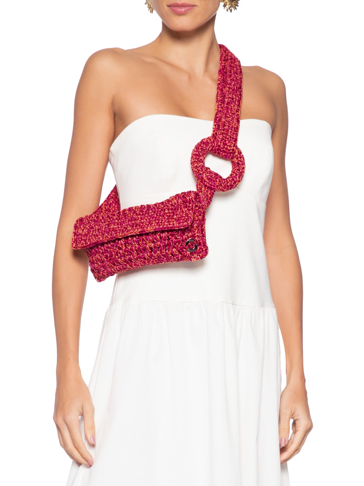 Bolsa Feminina Pouch Cafuné Rosa Catarina Mina