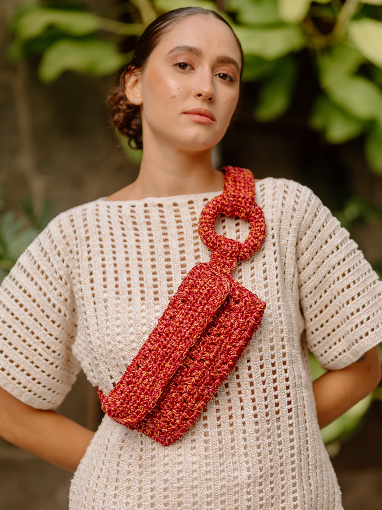 Bolsa Feminina Pouch Cafuné Rosa Catarina Mina