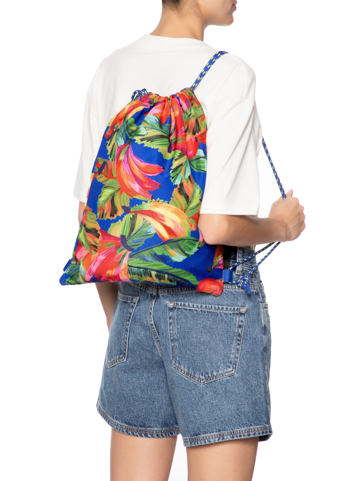 Bolsa Feminina Praiana Banana Mix Azul Farm Etc