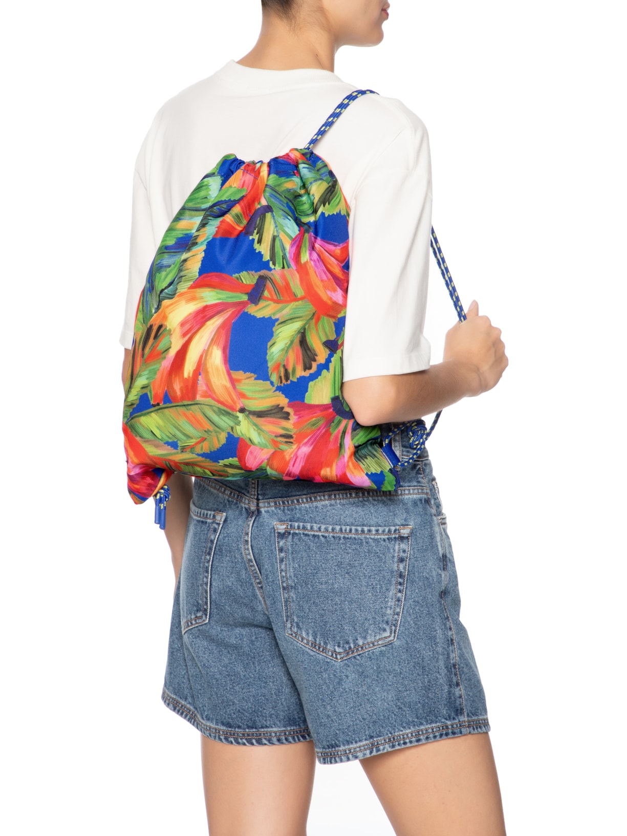 Bolsa Feminina Praiana Banana Mix Azul Farm Etc