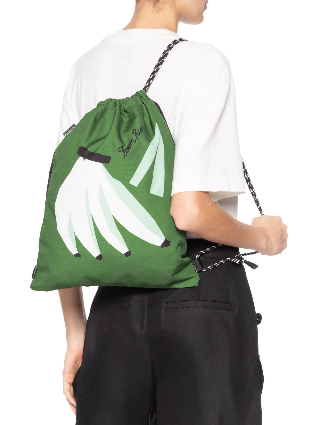 Bolsa Feminina Praiana Lenço Brasil Multicolorido Preto Farm Etc