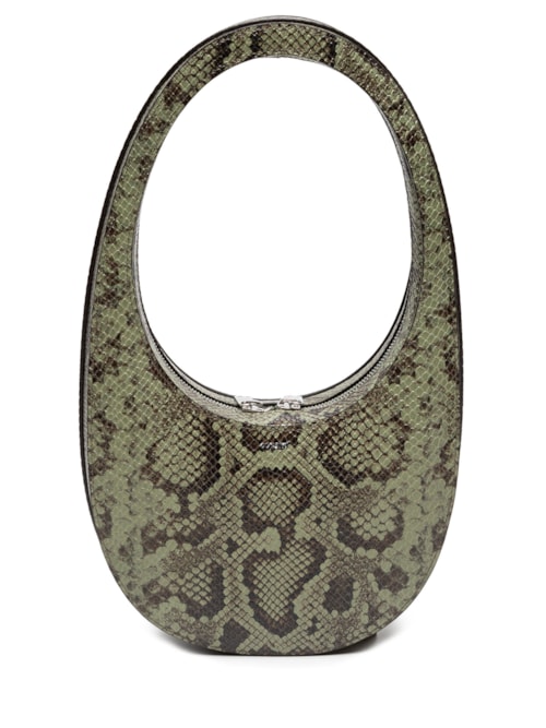 Bolsa Feminina Python Printed Swipe Bag - Verde