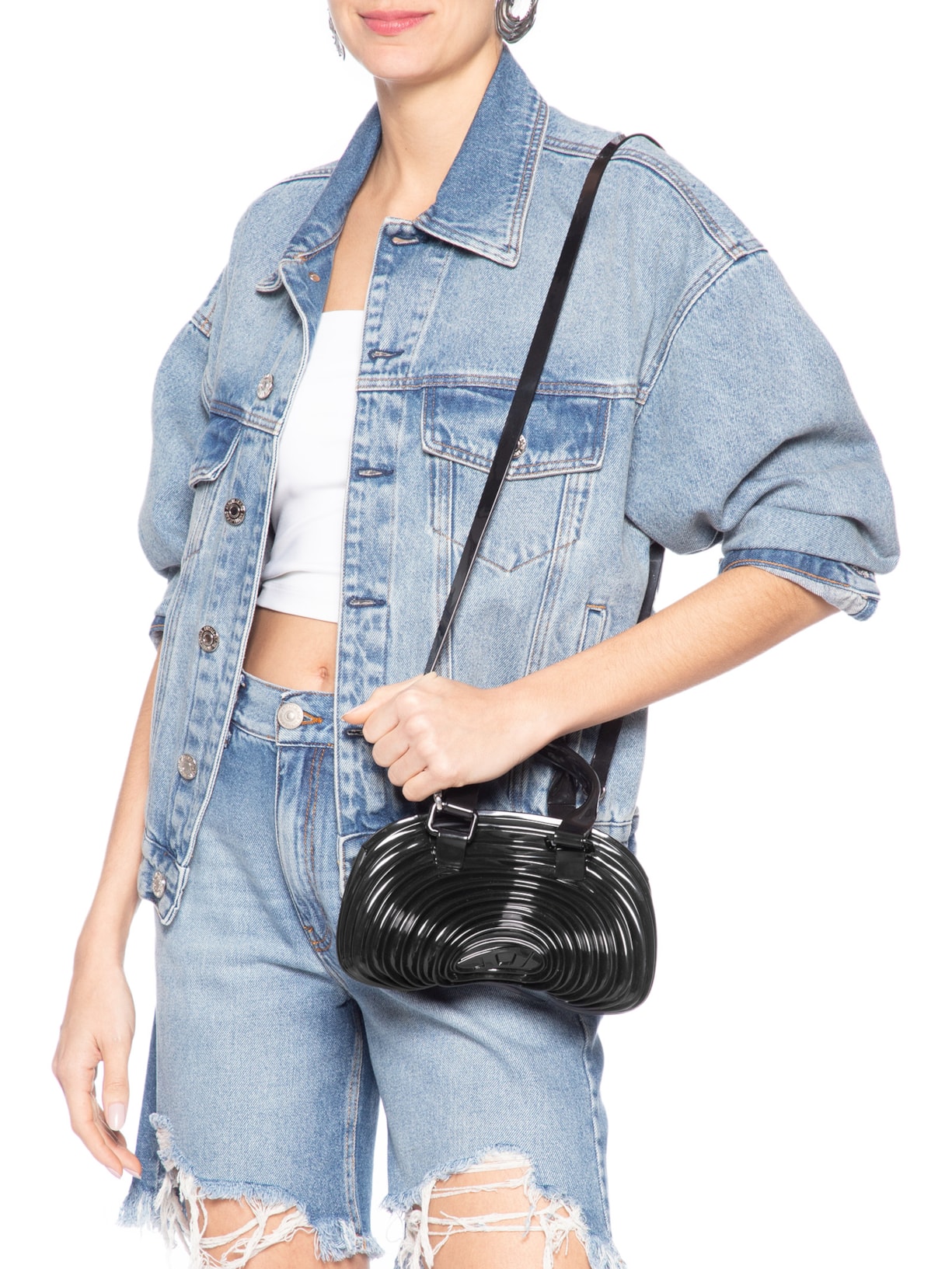 Bolsa Feminina Quantum Dome Preto Melissa + Diesel