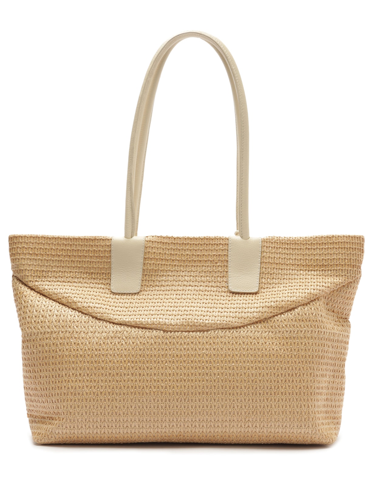 Bolsa Feminina Ráfia Pingentes Bege Arezzo + Isla