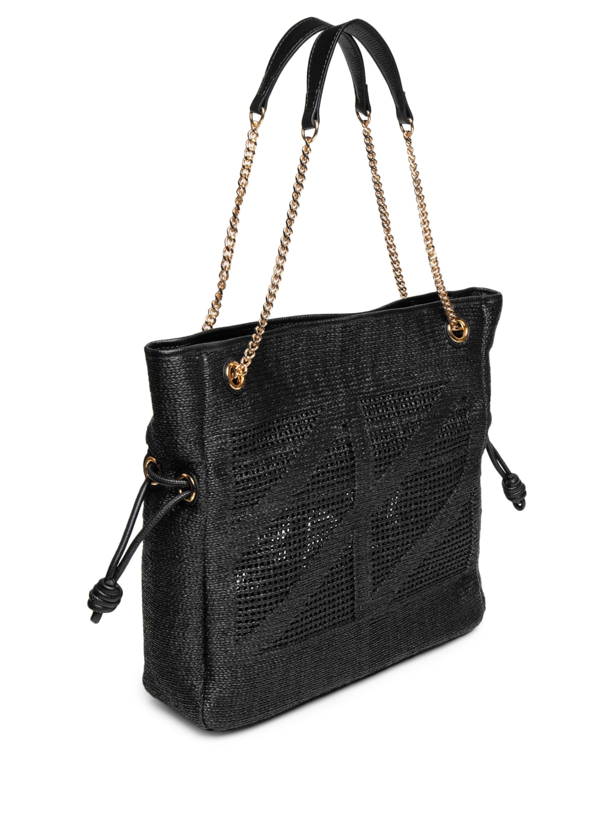 Bolsa Feminina Ráfia Viena Preto Luiza Barcelos