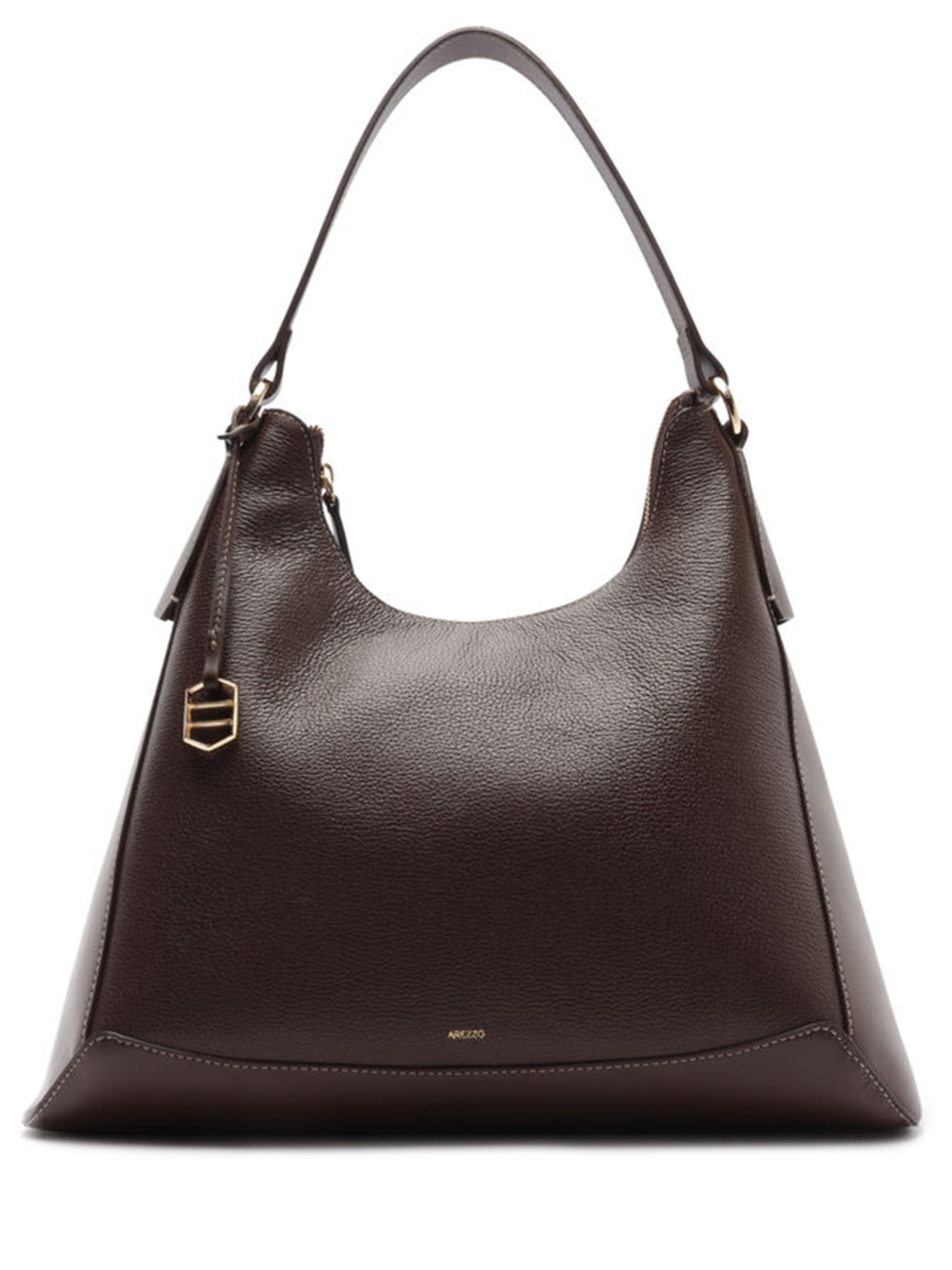 Bolsa Feminina Recortes Hobo - Marrom