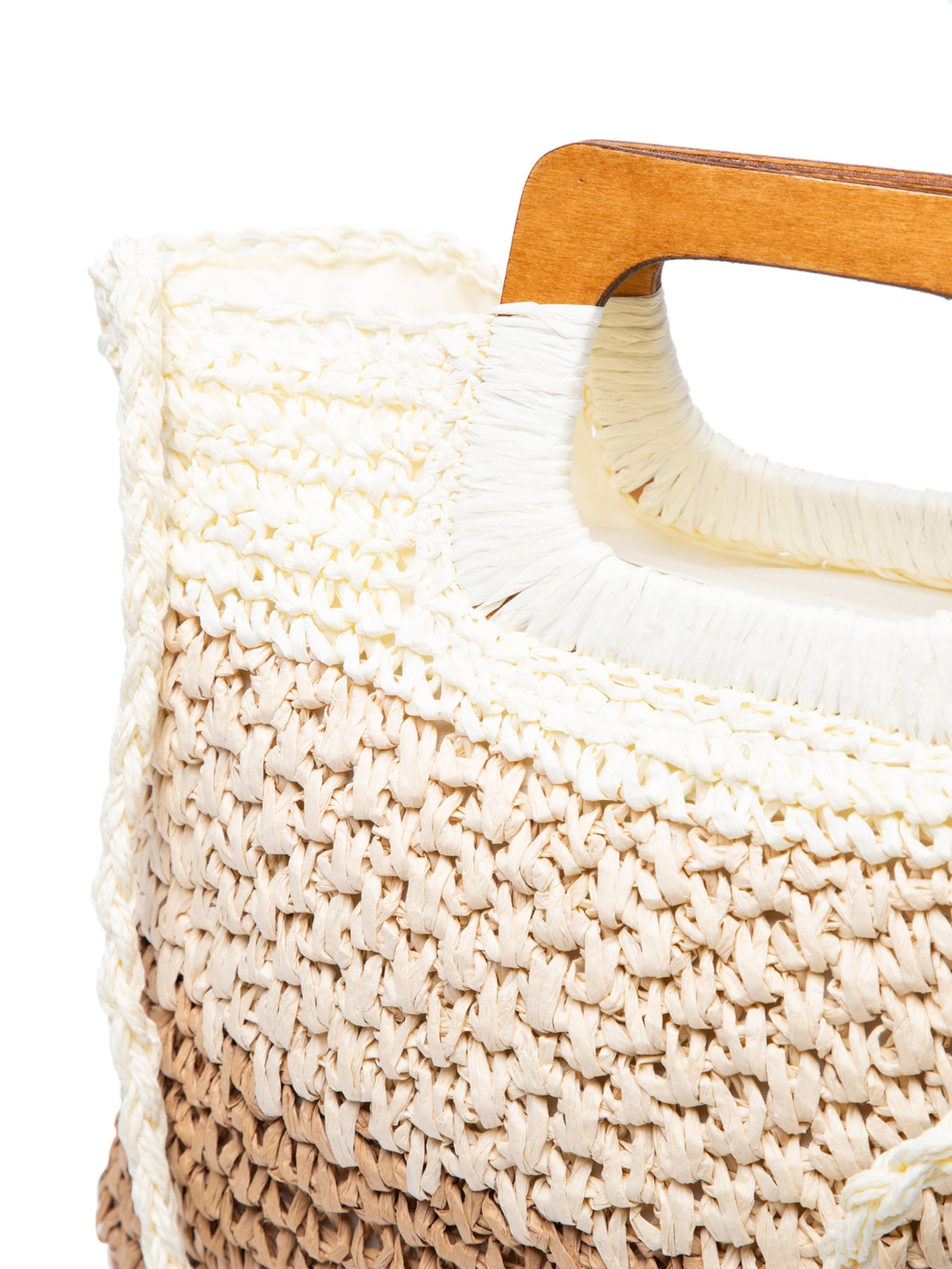 Bolsa Feminina Retangular De Ráfia Bege Mktbeach