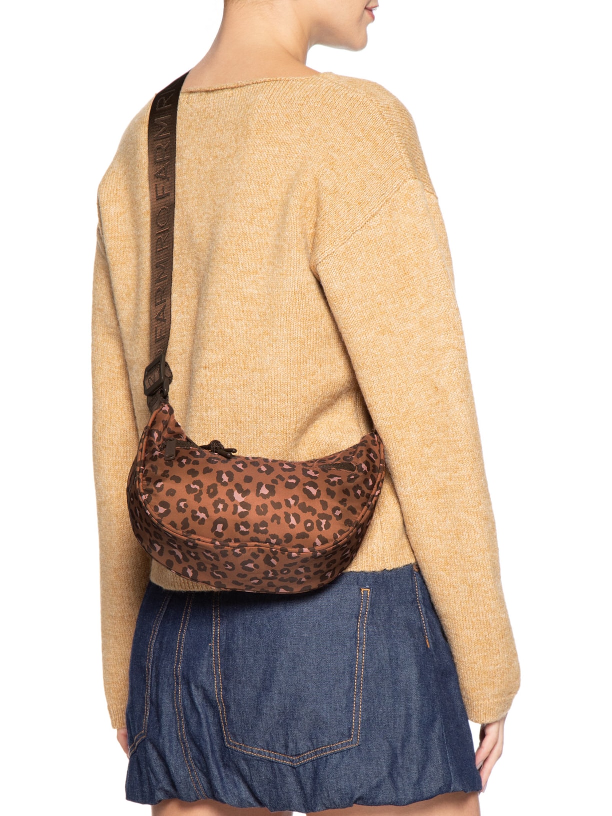 Bolsa Feminina Rio Onça Bandana Animal Print Farm Etc