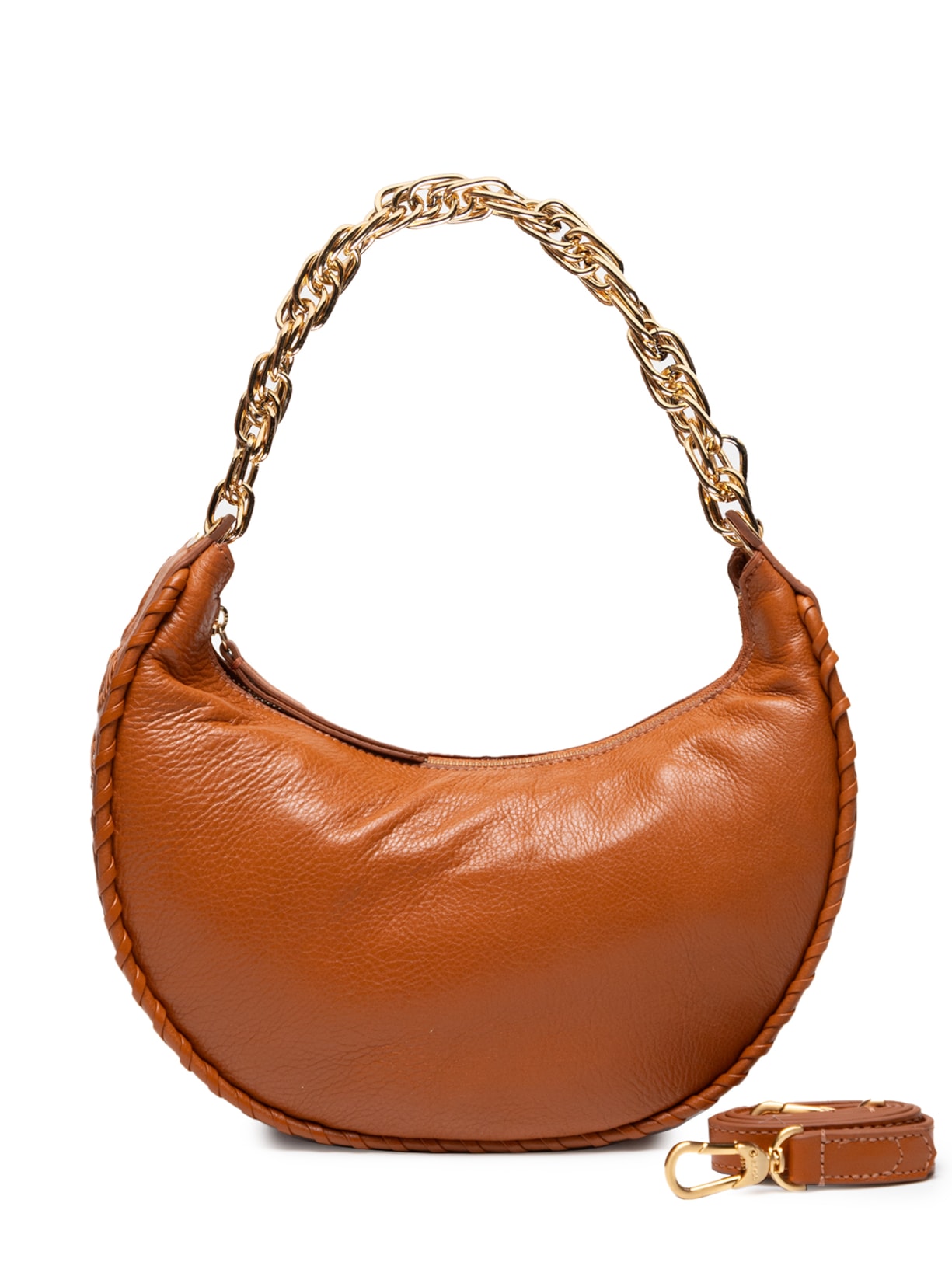 Bolsa Feminina Round Média - Marrom