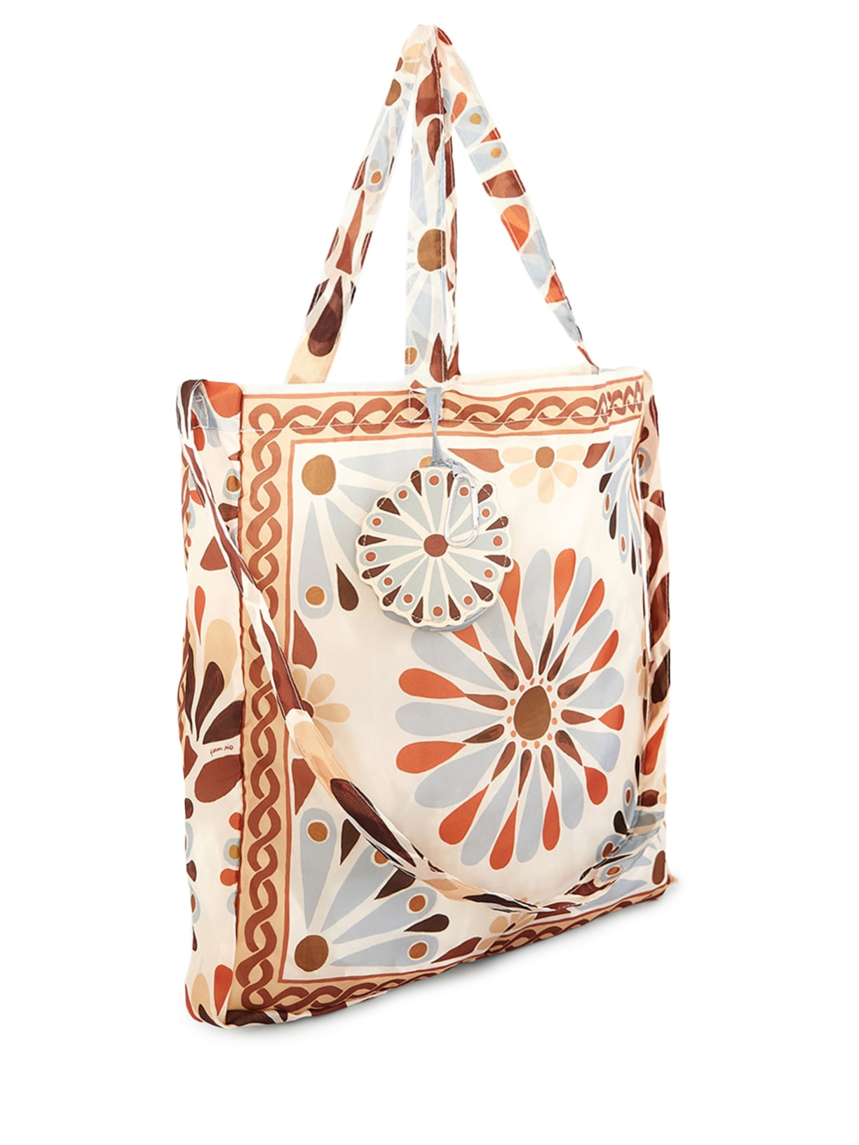 Bolsa Feminina Sacolinha Me Leva Florejo Azul Farm Etc