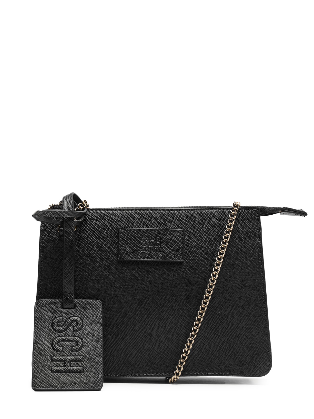 Bolsa Feminina Saffiano Tecnol - Preto