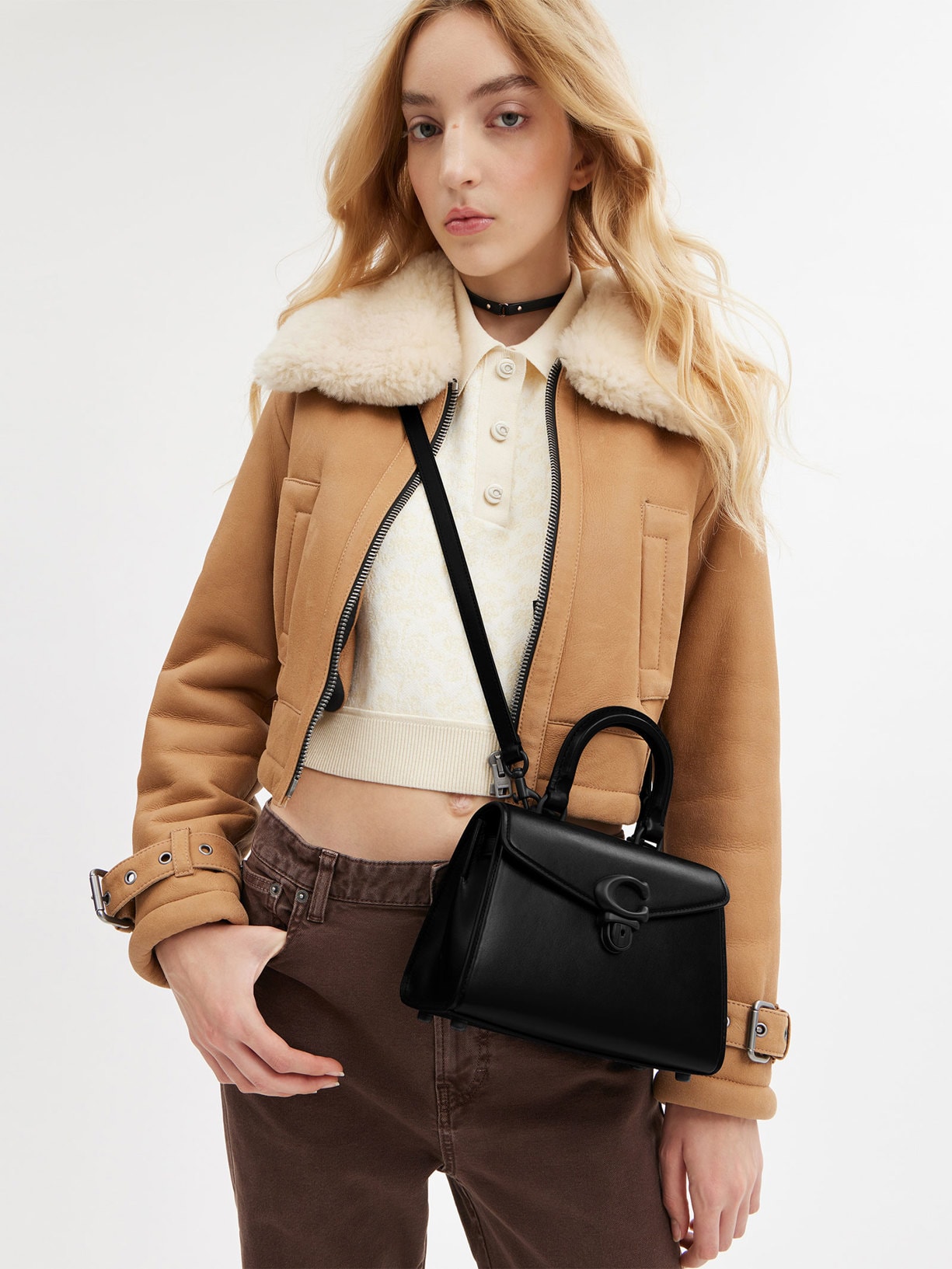 Bolsa Feminina Sammy Top Handle 21 - Coach - Preto