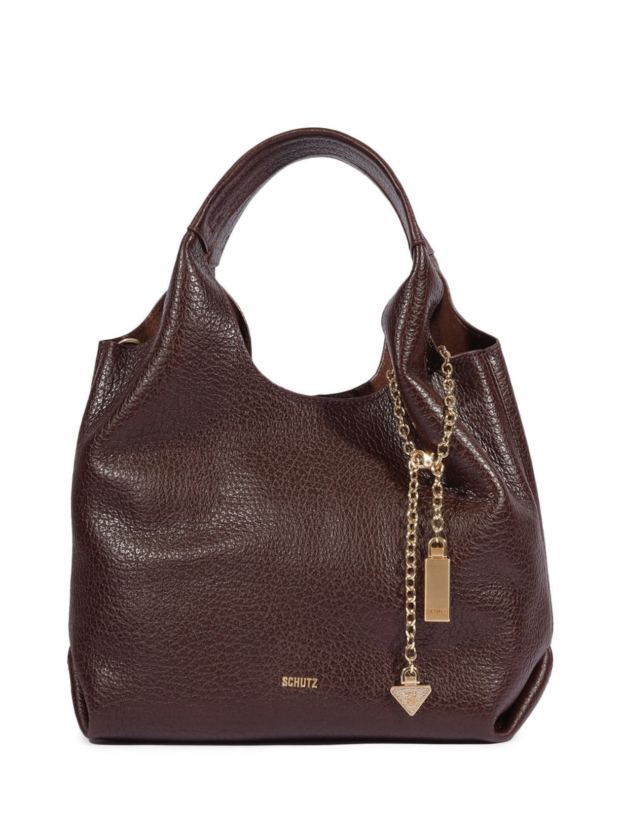 Bolsa Feminina Sardenha Golden Marrom Schutz
