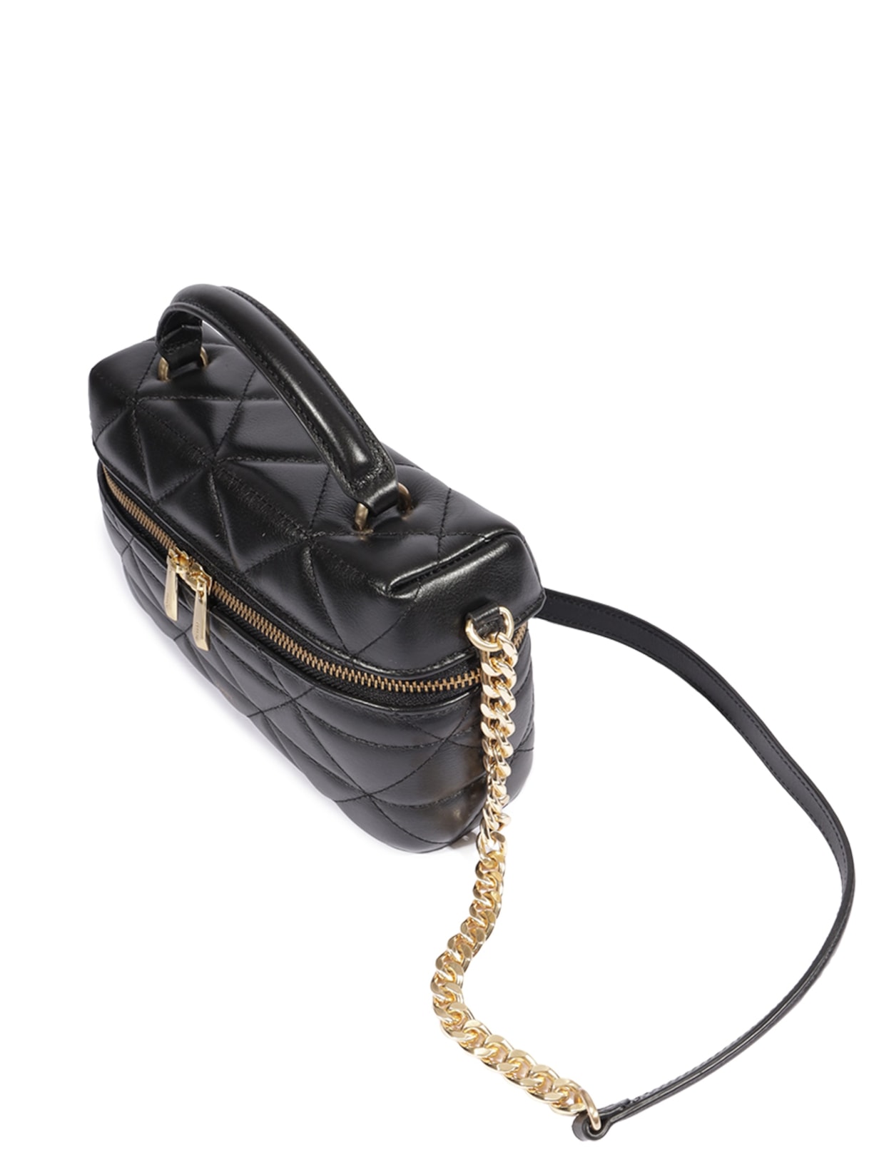 Bolsa Feminina Satchel Vanity Média Couro Preto Schutz