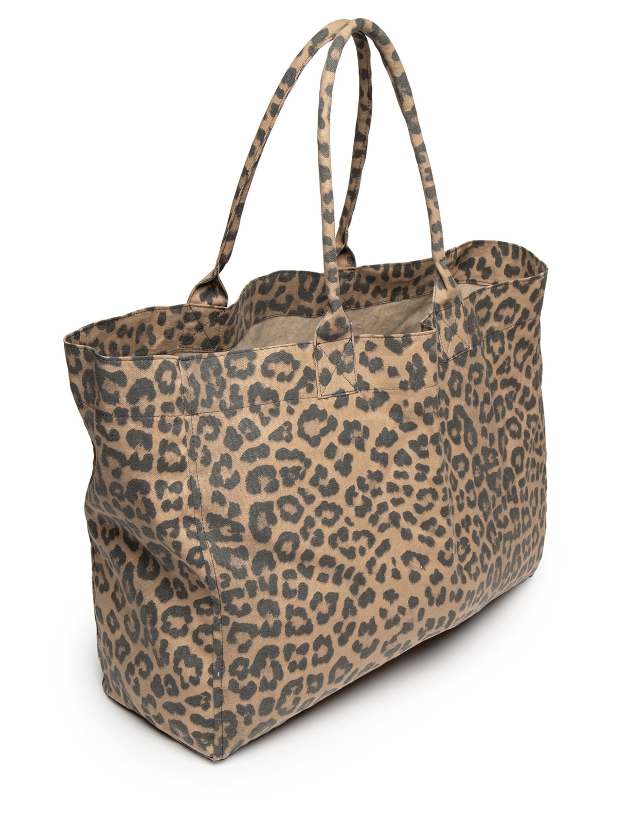 Bolsa Feminina Shopper Bag Leopard Color Marrom Animale