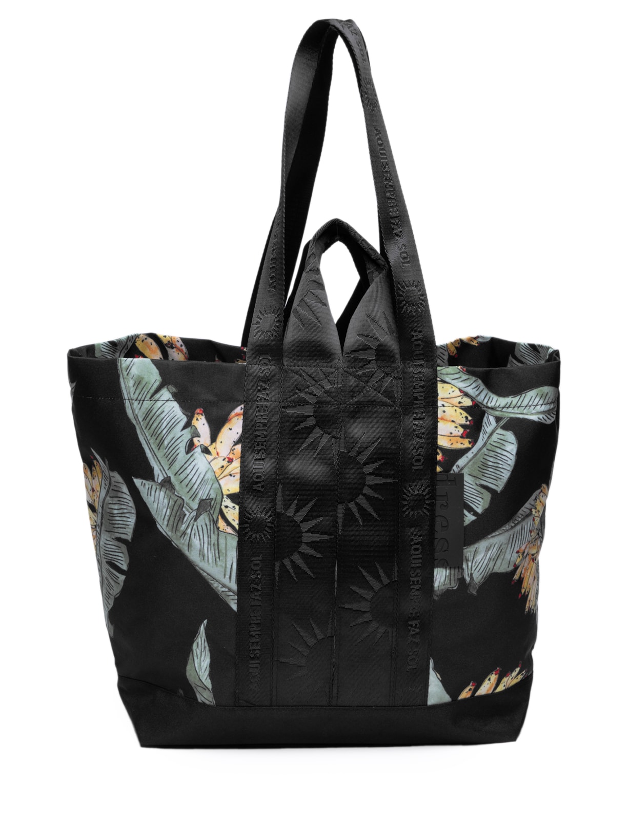 Bolsa Feminina Shopper Estampa Paraiso - Preto