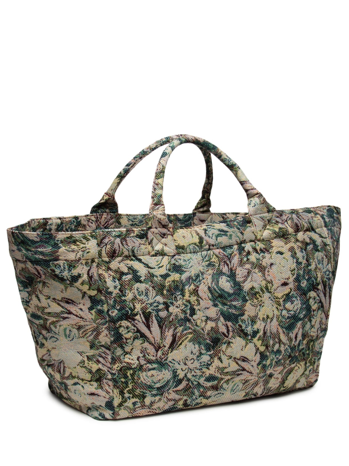 Bolsa Feminina Shopper XXL Print Tapestry Reversible Cinza Ganni