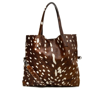 Bolsa Feminina Shopping Bag De Couro - Marrom