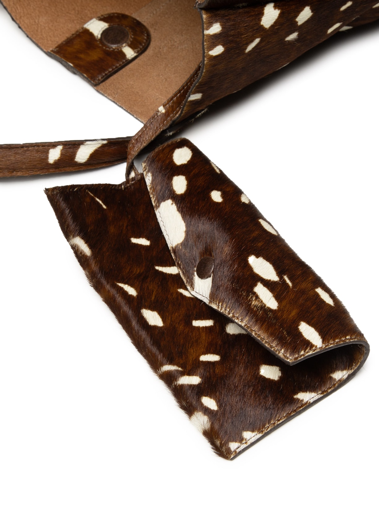 Bolsa Feminina Shopping Bag De Couro Marrom Animale