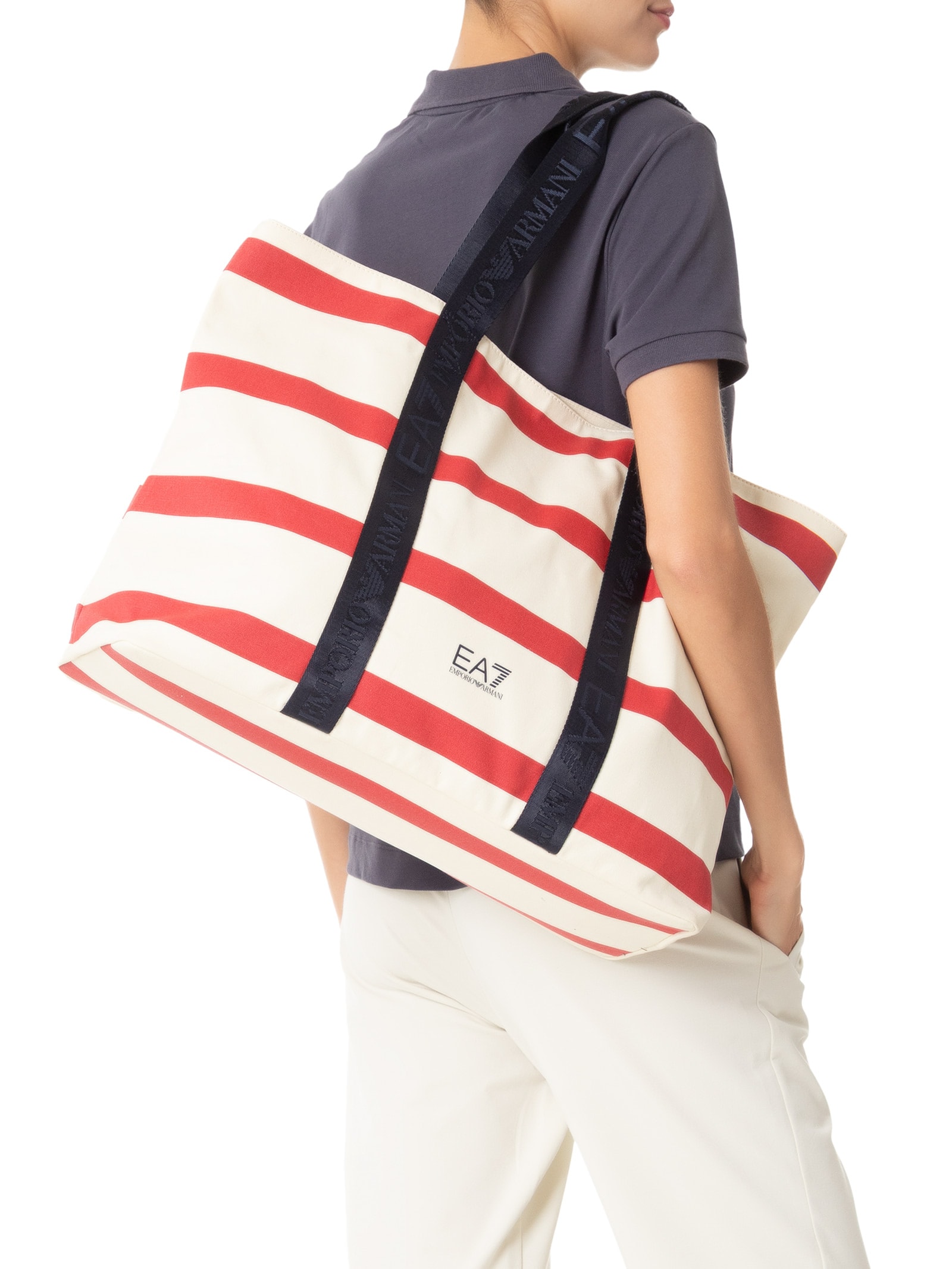EA7 Emporio Armani - Bolsa Feminina Shopping Bag - Vermelho