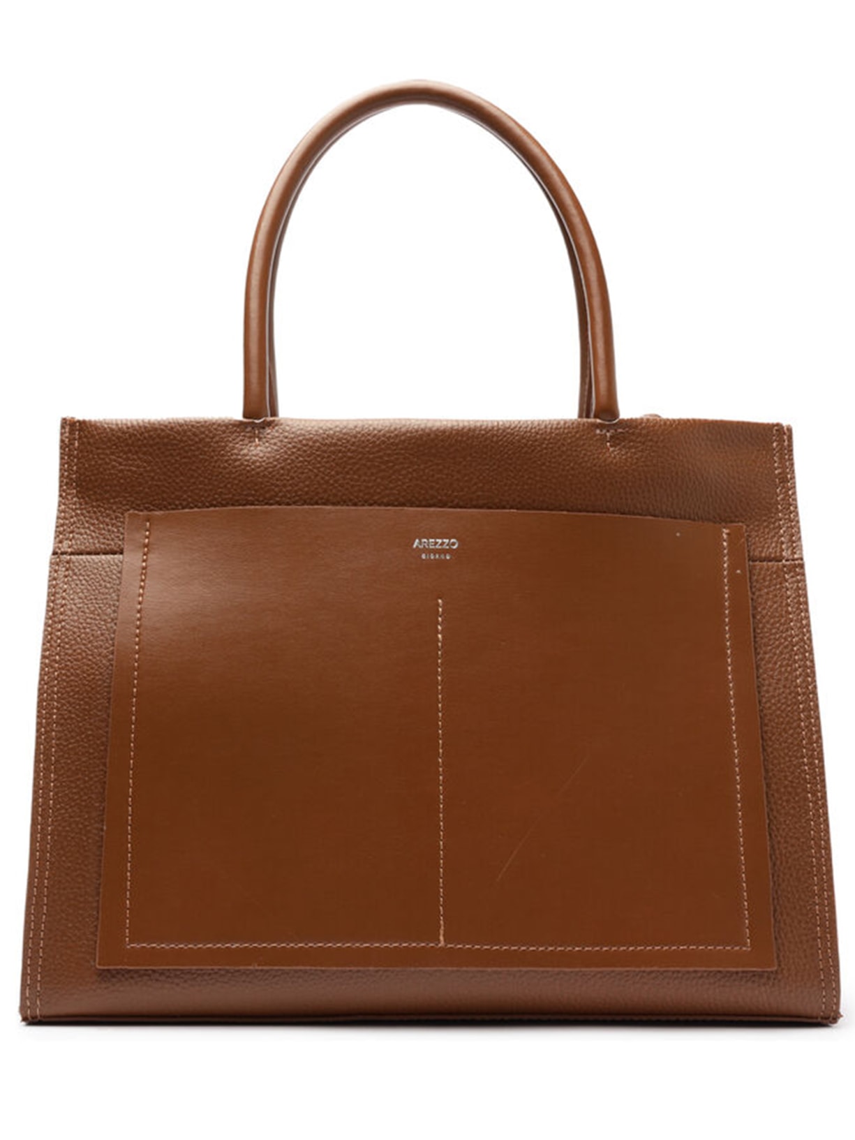 Bolsa Feminina Shopping Caramelo Grande Bolso Recorte - Marrom