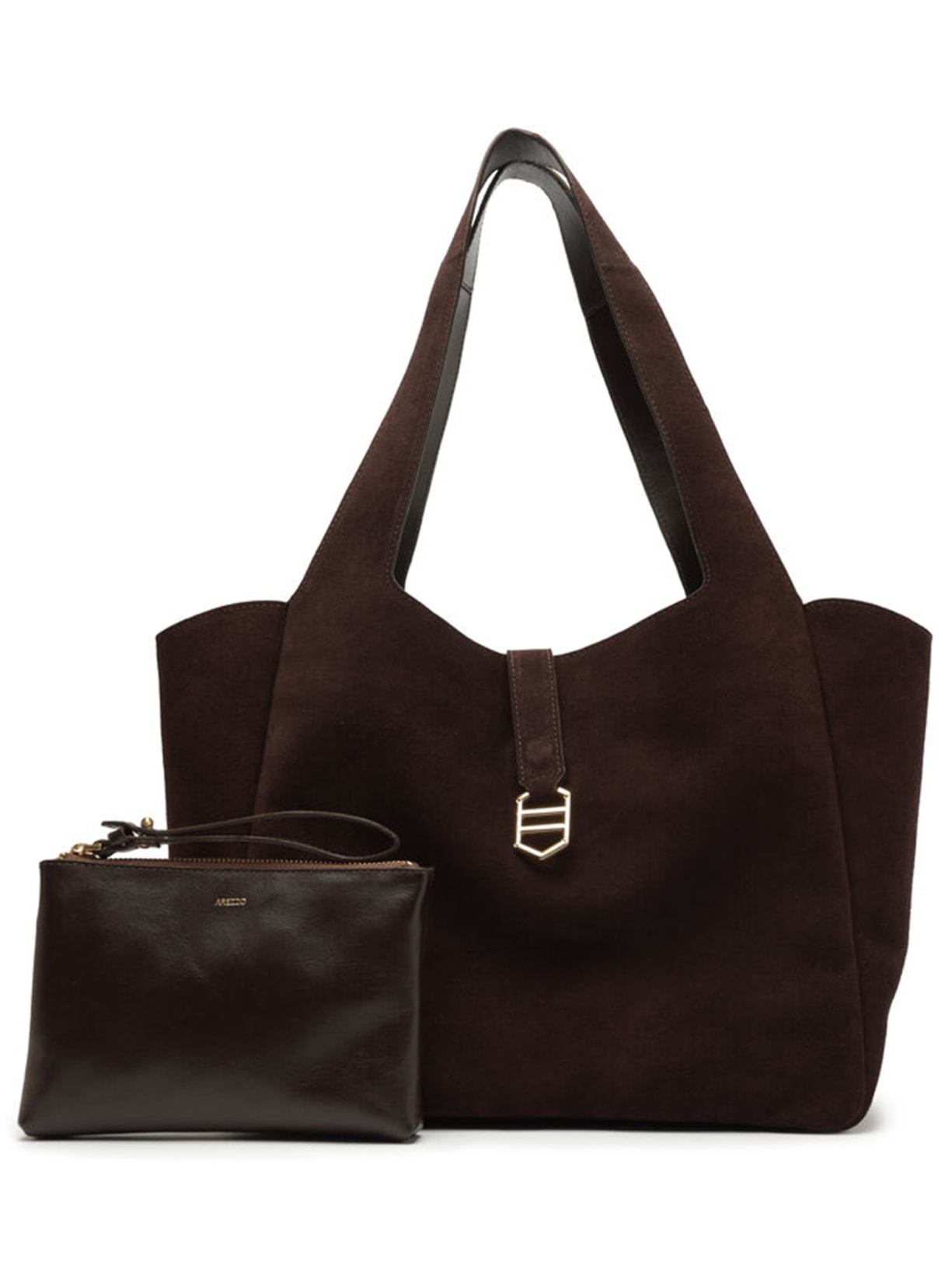 Bolsa Feminina Shopping Couro Acamurçado - Marrom