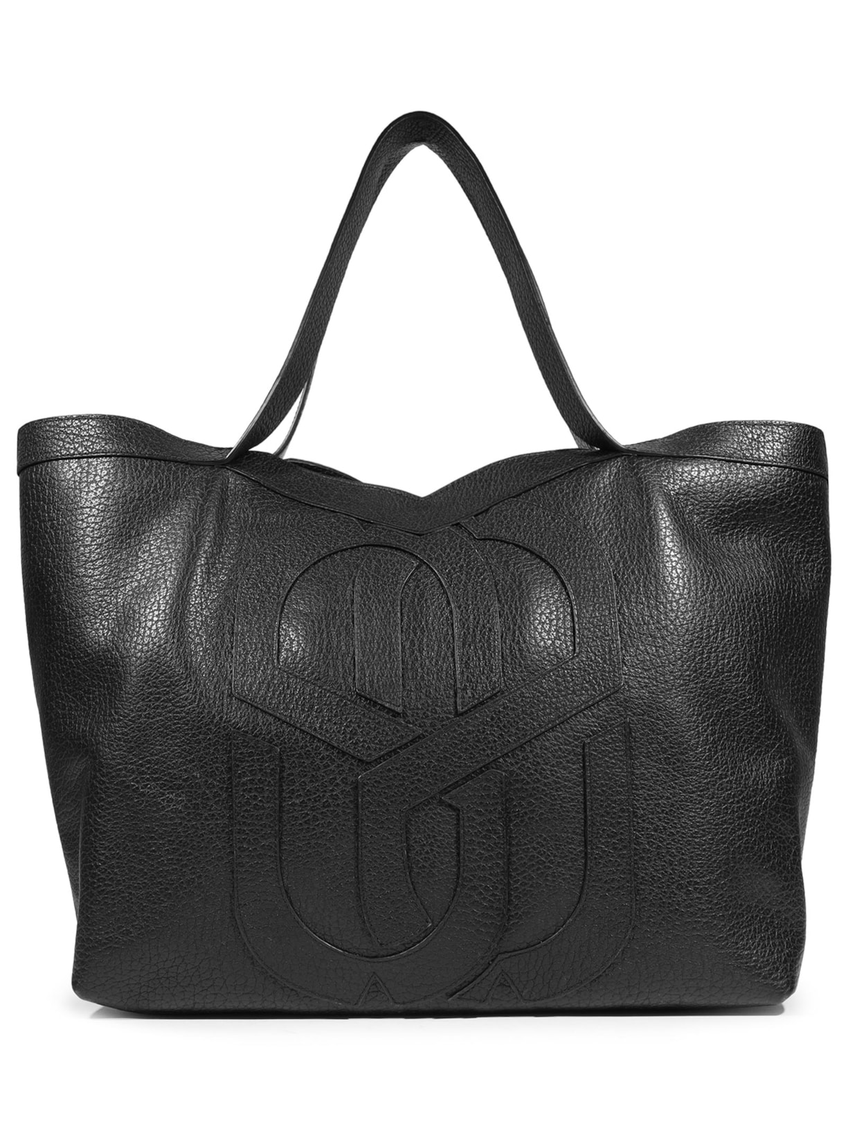 Bolsa Feminina Shopping Couro Grande - Preto
