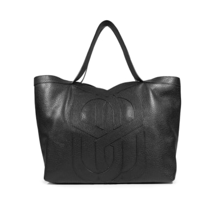 Bolsa Feminina Shopping Couro Grande - Preto