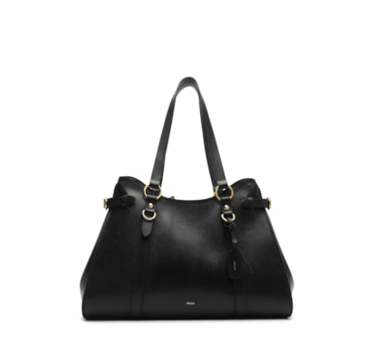 Bolsa Feminina Shopping Couro Grande - Preto