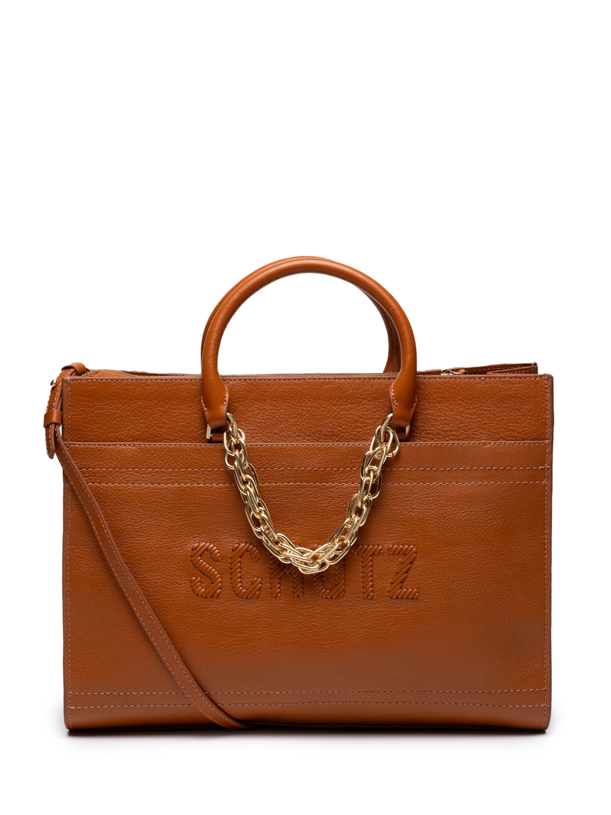 Bolsa Feminina Shopping Couro - Marrom