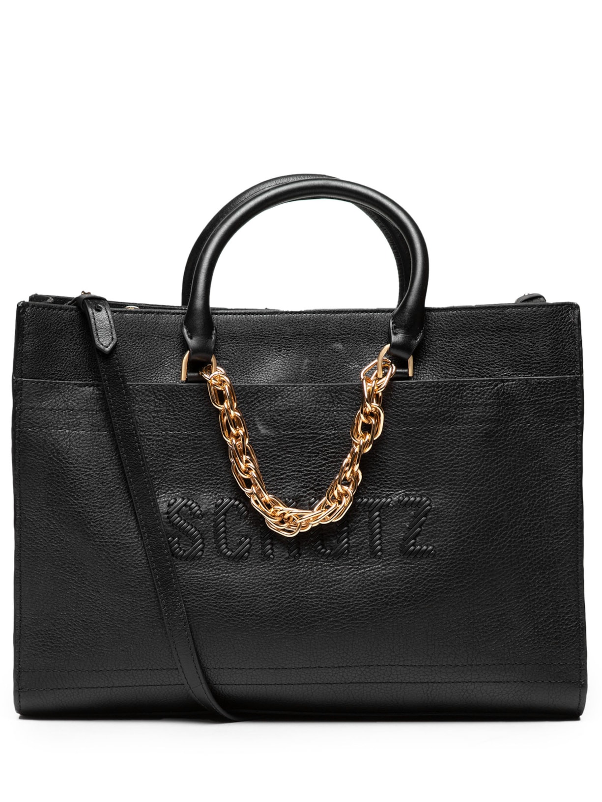 Bolsa Feminina Shopping Couro - Preto